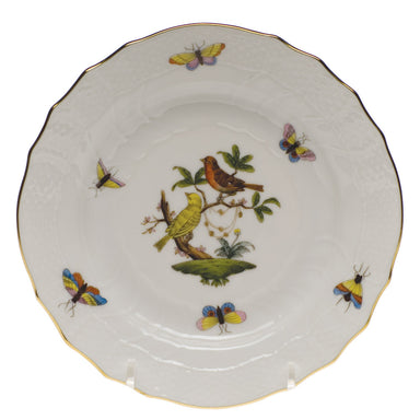 Herend Rothschild Bird Bread And Butter Plate - Mo 06 6"d