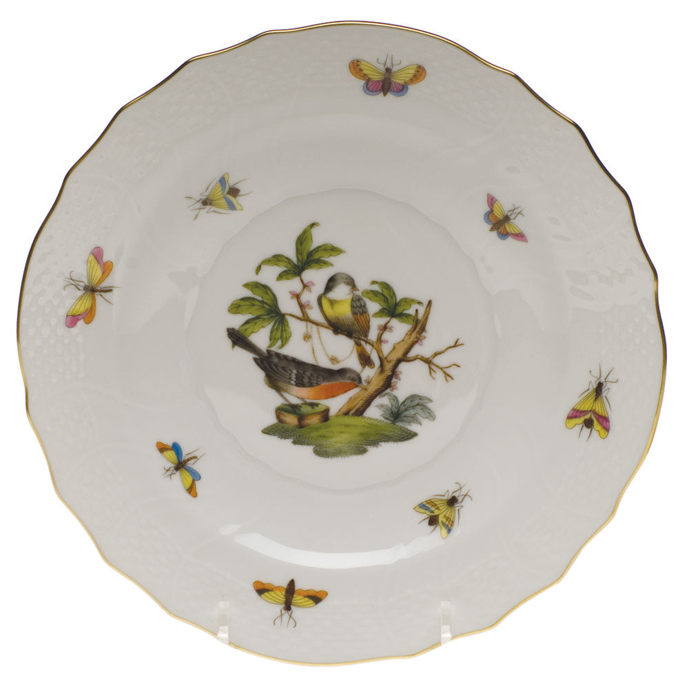 Herend Rothschild Bird Salad Plate - Motif 02 7.5"d