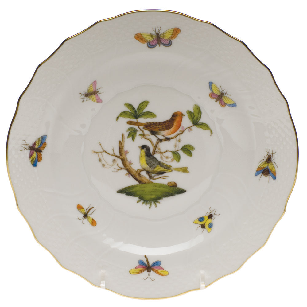 Herend Rothschild Bird Salad Plate - Motif 03 7.5"d