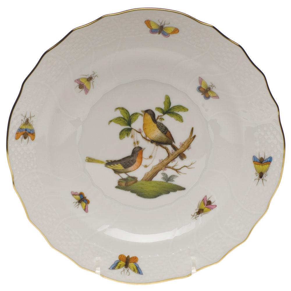 Herend Rothschild Bird Salad Plate - Motif 08 7.5"d