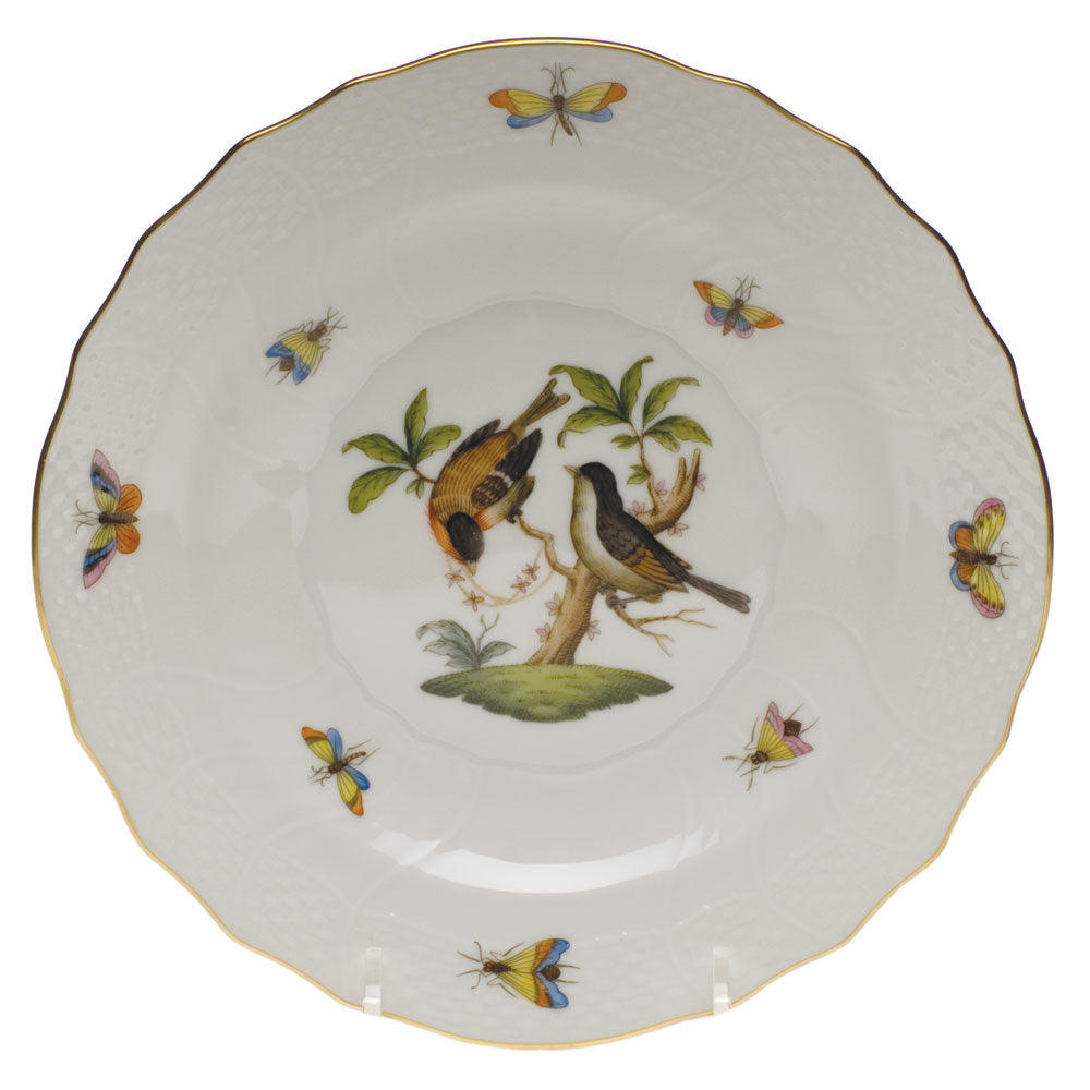 Herend Rothschild Bird Salad Plate - Motif 12 7.5"d