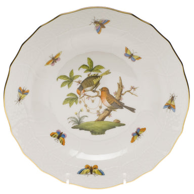 Herend Rothschild Bird Dessert Plate - Motif 10 8.25"d