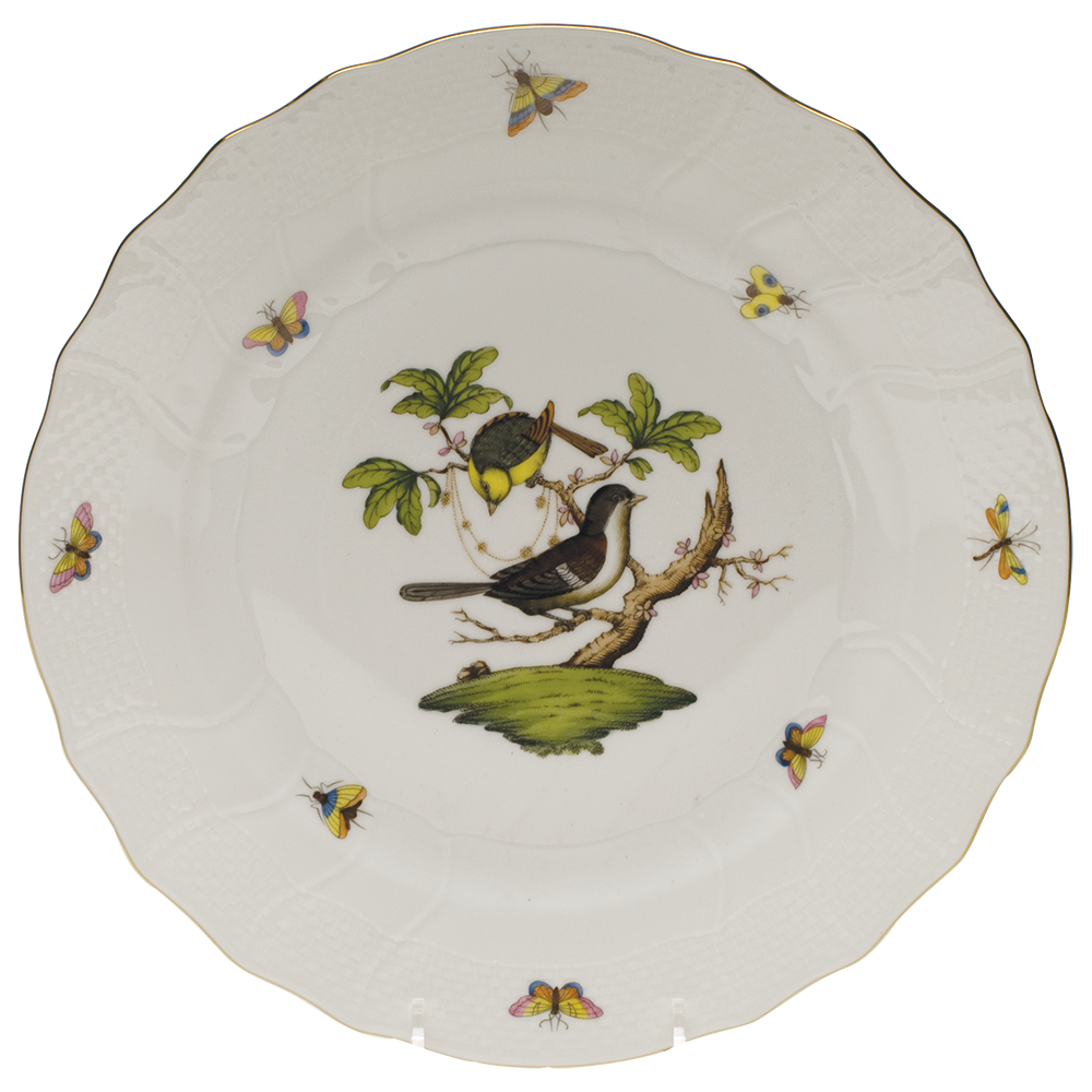 Rothschild Bird Dinner Plate - Motif 01 10.5"d