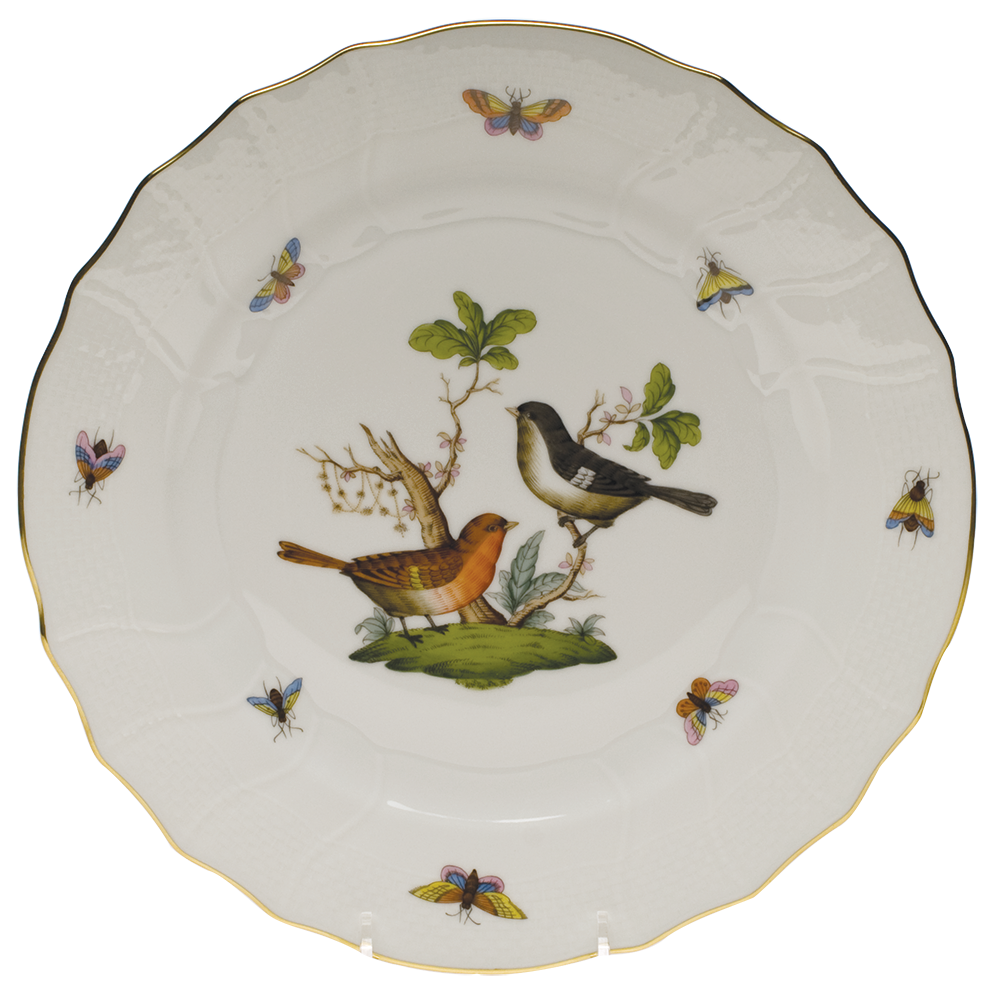 Rothschild Bird Dinner Plate - Motif 05 10.5"d