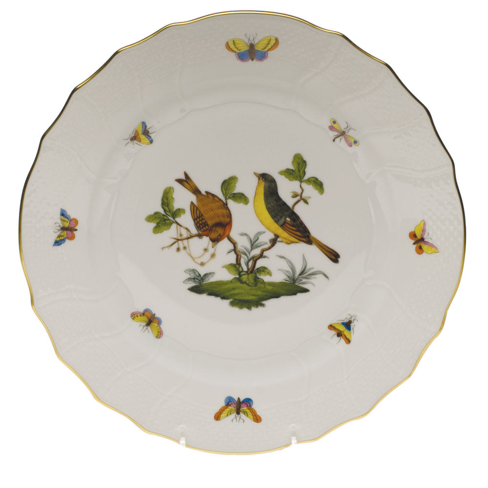 Herend Rothschild Bird Dinner Plate - Motif 07 10.5"d