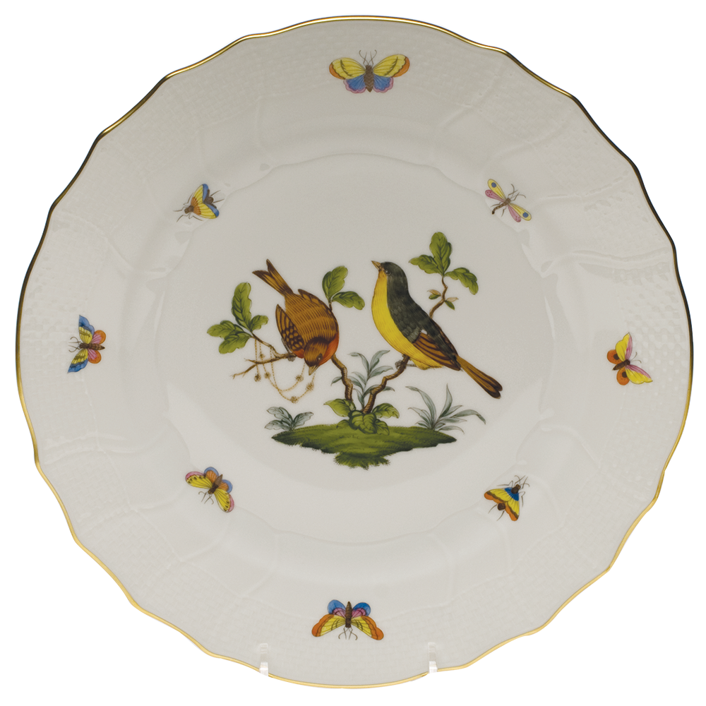 Rothschild Bird Dinner Plate - Motif 07 10.5"d