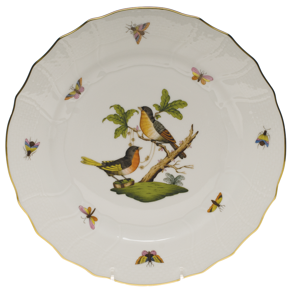 Rothschild Bird Dinner Plate - Motif 08 10.5"d