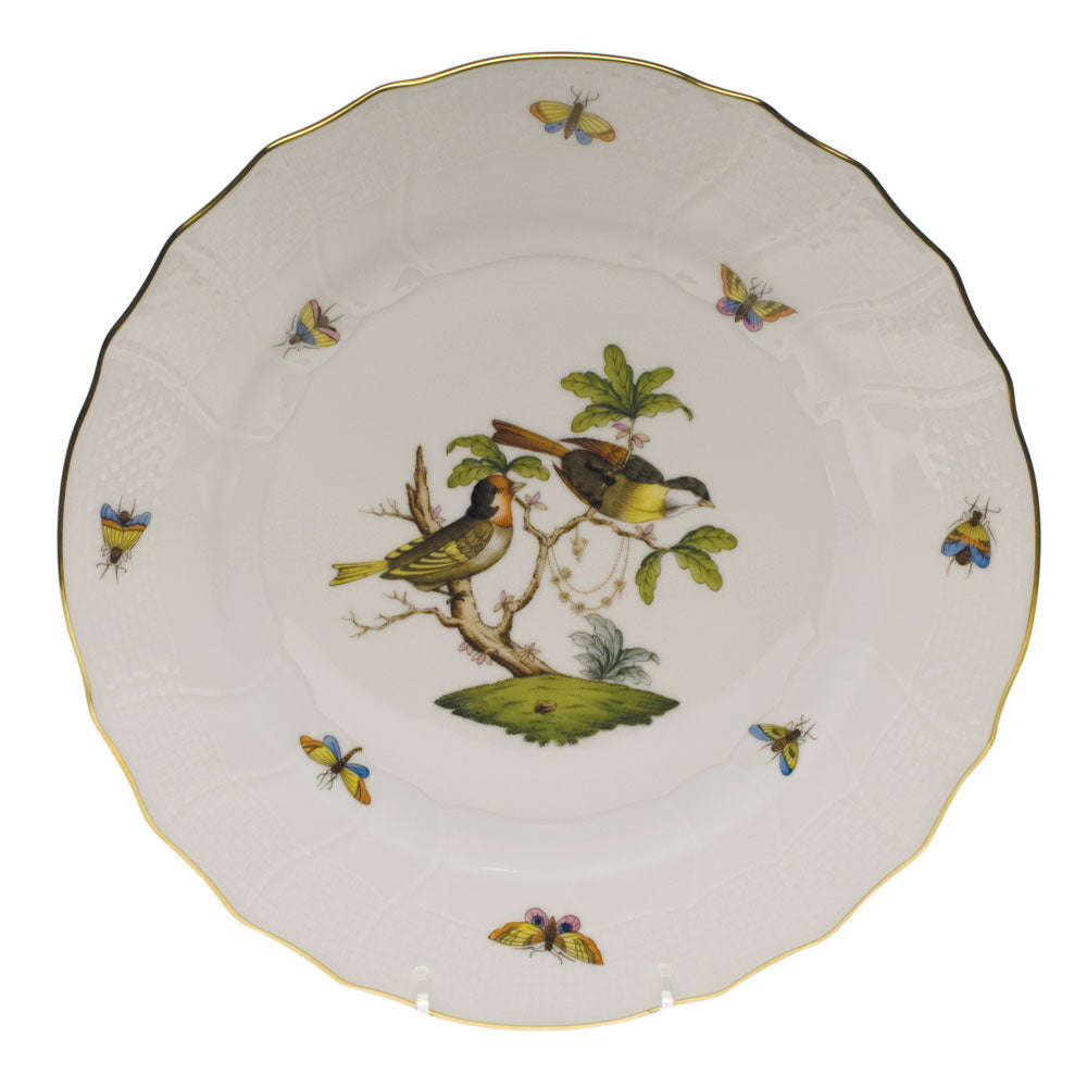 Herend Rothschild Bird Dinner Plate - Motif 11 10.5"d