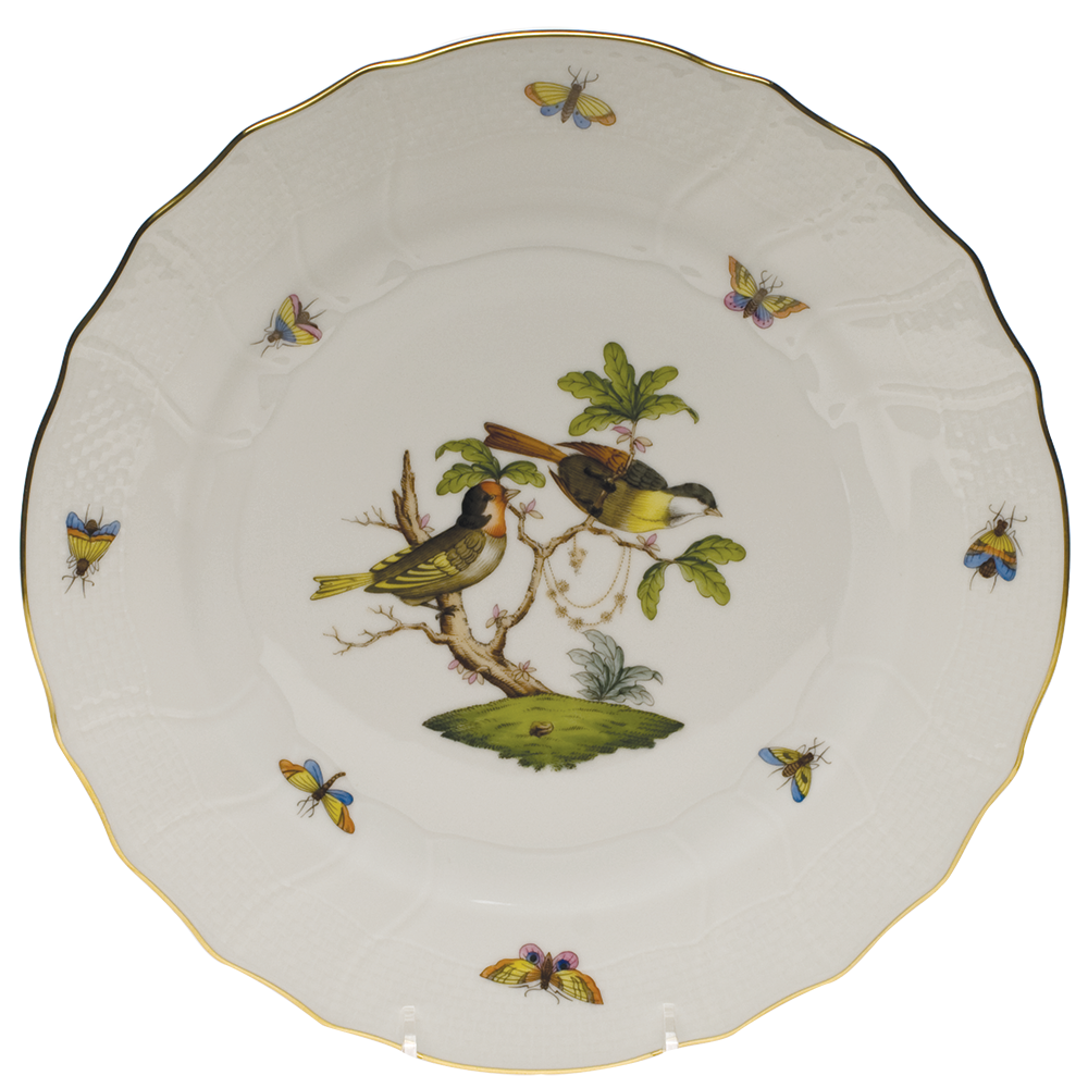 Rothschild Bird Dinner Plate - Motif 11 10.5"d