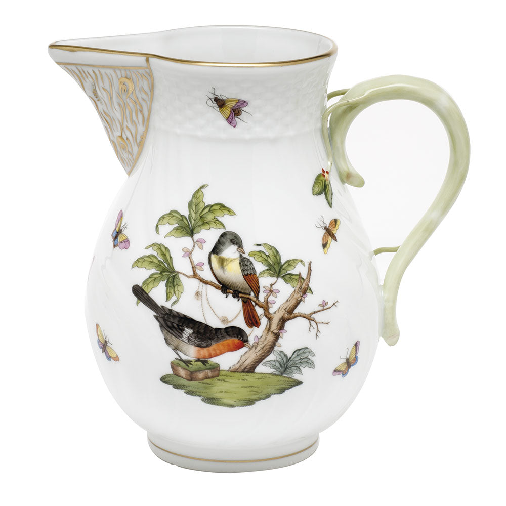 Herend Rothschild Bird Pitcher (60 Oz) 7.75"h