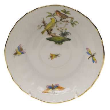 Herend Rothschild Bird Canton Saucer - Motif 06 5.5"d