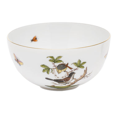 Herend Rothschild Bird Small Bowl 3"h X 5.75"d