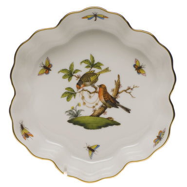 Herend Rothschild Bird Fruit Bowl 6.25"d