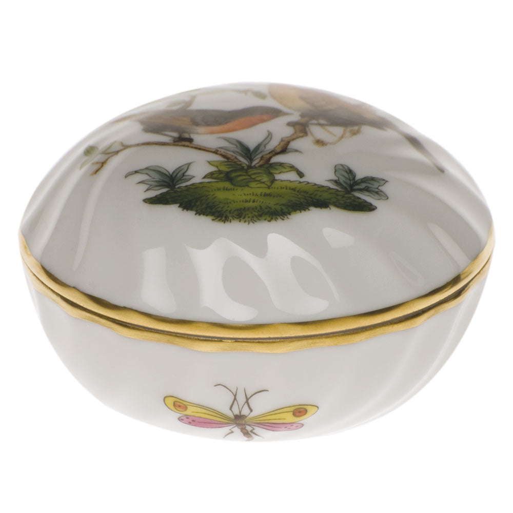 Herend Rothschild Bird Ring Box  2.75"d