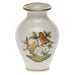 Herend Rothschild Bird Small Bud Vase W/lip 2.5"h