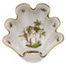 Herend Rothschild Bird Large Shell Dish 9"l X 8.75"w