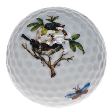 Herend Rothschild Bird Golf Ball 1.75"d