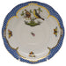 Herend Rothschild Bird Blue Border Tea Saucer - Motif 07 6"d - Blue Border