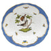 Herend Rothschild Bird Blue Border Rim Soup - Motif 04 9.5"d - Blue Border