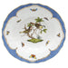 Herend Rothschild Bird Blue Border Rim Soup - Motif 11 9.5"d - Blue Border