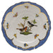 Herend Rothschild Bird Blue Border Salad Plate - Motif 05 7.5"d - Blue Border