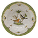 Herend Rothschild Bird Green Bord Rim Soup - Motif 05 9.5"d - Green Border