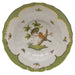 Herend Rothschild Bird Green Bord Rim Soup - Motif 10 9.5"d - Green Border