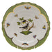 Herend Rothschild Bird Green Bord Salad Plate - Motif 01 7.5"d - Green Border