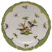 Herend Rothschild Bird Green Bord Salad Plate - Motif 05 7.5"d - Green Border