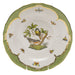 Herend Rothschild Bird Green Bord Dessert Plate - Motif 02 8.25"d - Green Border