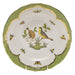 Herend Rothschild Bird Green Bord Dessert Plate - Motif 07 8.25"d - Green Border