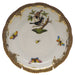 Herend Rothschild Bird Choc Border Tea Saucer - Motif 04 6"d - Brown Border