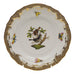 Herend Rothschild Bird Choc Border Bread And Butter Plate - Mo 04 6"d - Brown Border