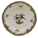 Herend Rothschild Bird Choc Border Bread And Butter Plate - Mo 09 6"d - Brown Border