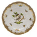 Herend Rothschild Bird Choc Border Salad Plate - Motif 01 7.5"d - Brown Border