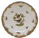 Herend Rothschild Bird Choc Border Salad Plate - Motif 04 7.5"d - Brown Border