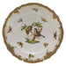 Herend Rothschild Bird Choc Border Salad Plate - Motif 12 7.5"d - Brown Border