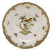 Herend Rothschild Bird Choc Border Dessert Plate - Motif 03 8.25"d - Brown Border