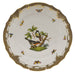 Herend Rothschild Bird Choc Border Dinner Plate - Motif 02 10.5"d - Brown Border