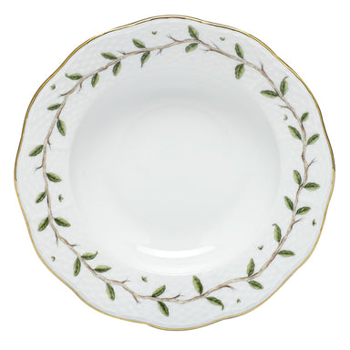 Herend Rothschild Garden Rim Soup Plate 8"d