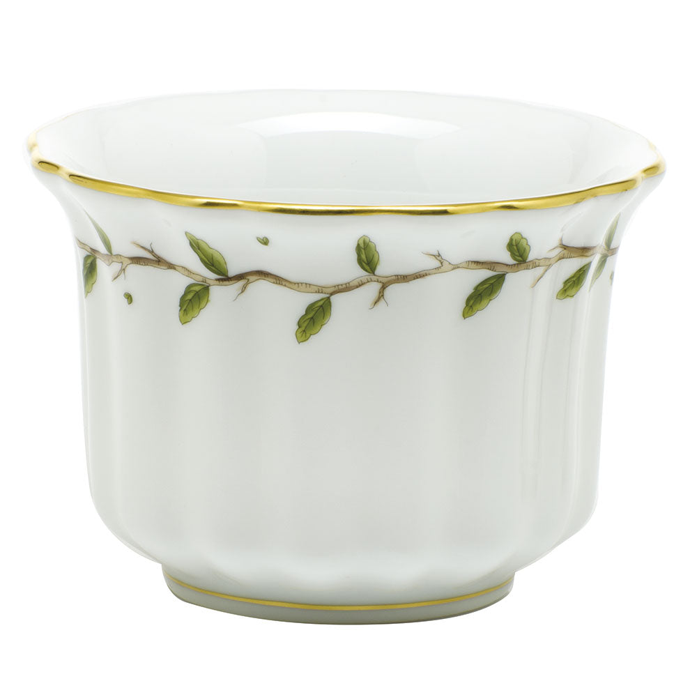 Herend Rothschild Garden Mini Cachepot 4.5"l X 4.5"h