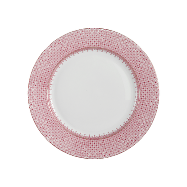 Mottahedeh Pink Lace Dessert Plate