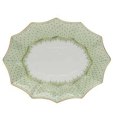 Mottahedeh Apple Lace 12 sided Tray -  Lg.