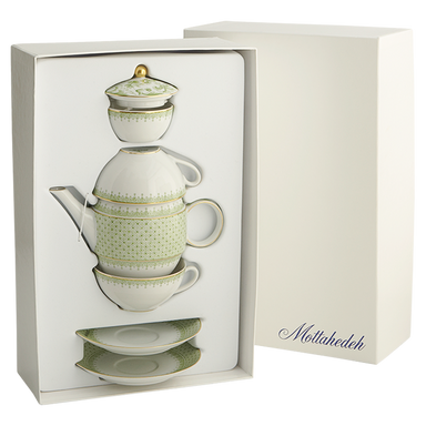 Mottahedeh Apple Lace Tea For Two - Boxed