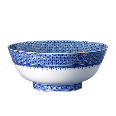 Mottahedeh Blue Lace Round Serving Bowl
