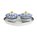 Mottahedeh Blue Lace Oval Tray - Sm.