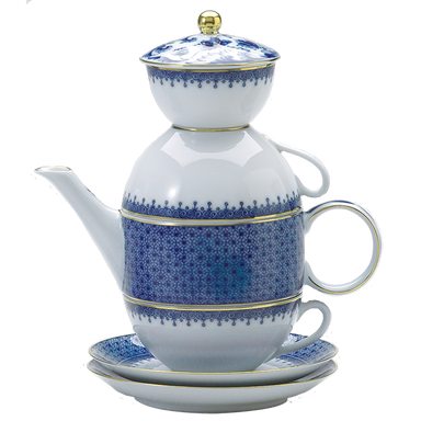Mottahedeh Blue Lace Tea For Two