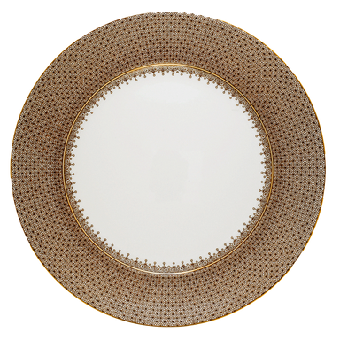 Mottahedeh Brown Lace Service Plate