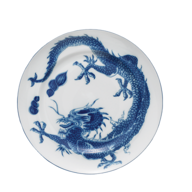 Mottahedeh Blue Dragon Dessert Plate w Center