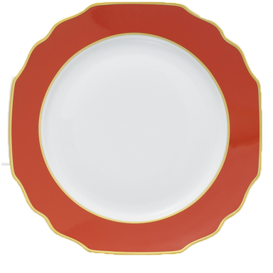 Mottahedeh Festival Chinese Red Service Plate